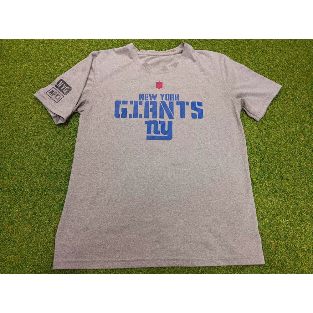 NFL New York Giants American Football Team Shirt Mens Large Heather Gray Graphic